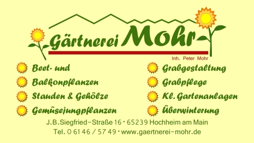 Banner Gaertnerei Mohr 500